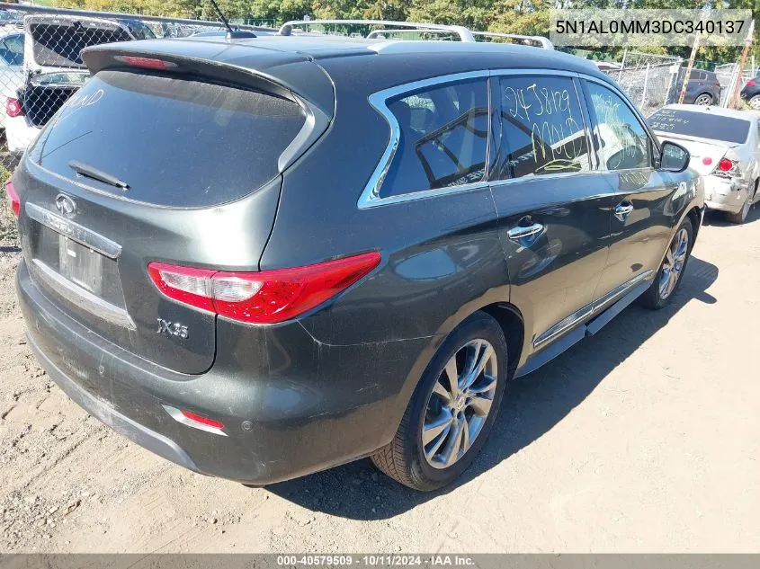 2013 Infiniti Jx35 VIN: 5N1AL0MM3DC340137 Lot: 40579509