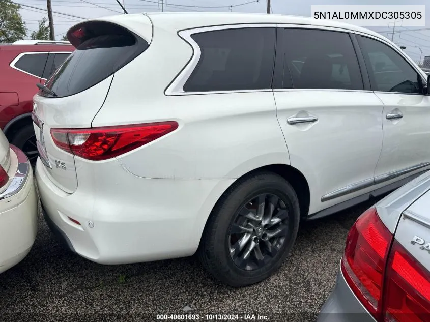 2013 Infiniti Jx35 VIN: 5N1AL0MMXDC305305 Lot: 40601693