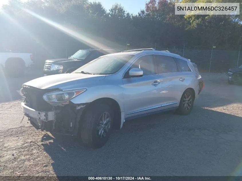 2013 Infiniti Jx35 VIN: 5N1AL0MM6DC326457 Lot: 40610130