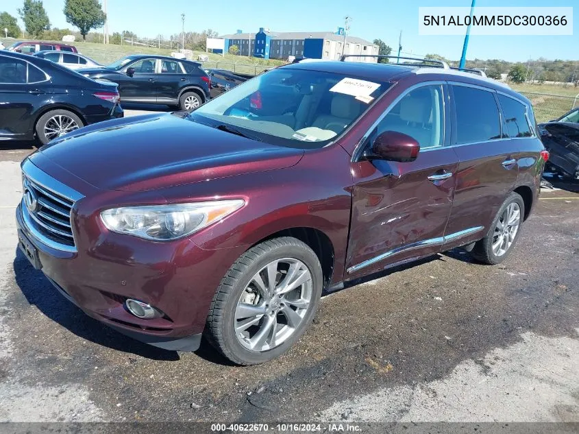 2013 Infiniti Jx35 VIN: 5N1AL0MM5DC300366 Lot: 40622670