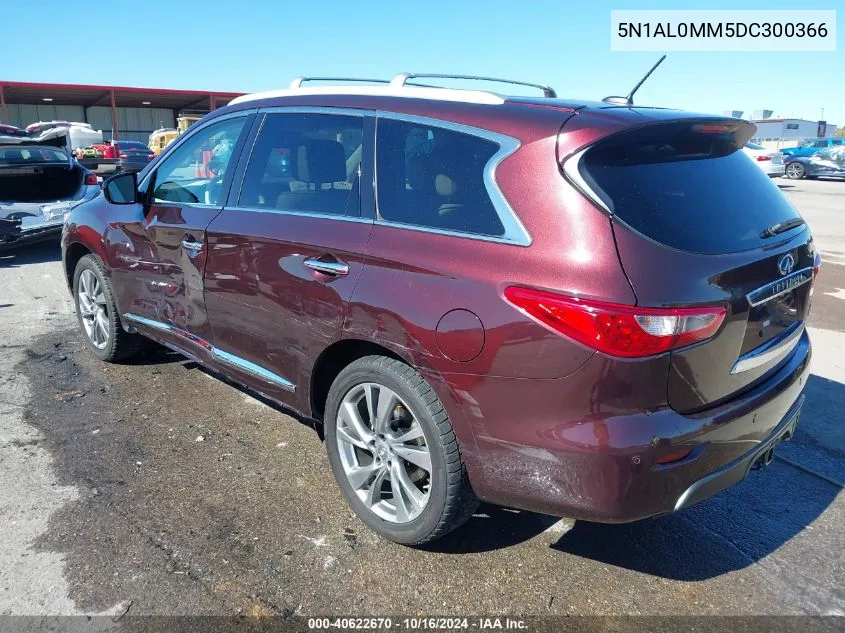 2013 Infiniti Jx35 VIN: 5N1AL0MM5DC300366 Lot: 40622670