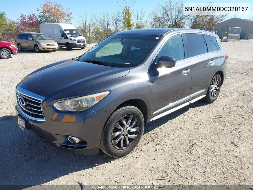 2013 Infiniti Jx35 VIN: 5N1AL0MM0DC320167 Lot: 40634550