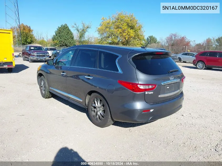 2013 Infiniti Jx35 VIN: 5N1AL0MM0DC320167 Lot: 40634550