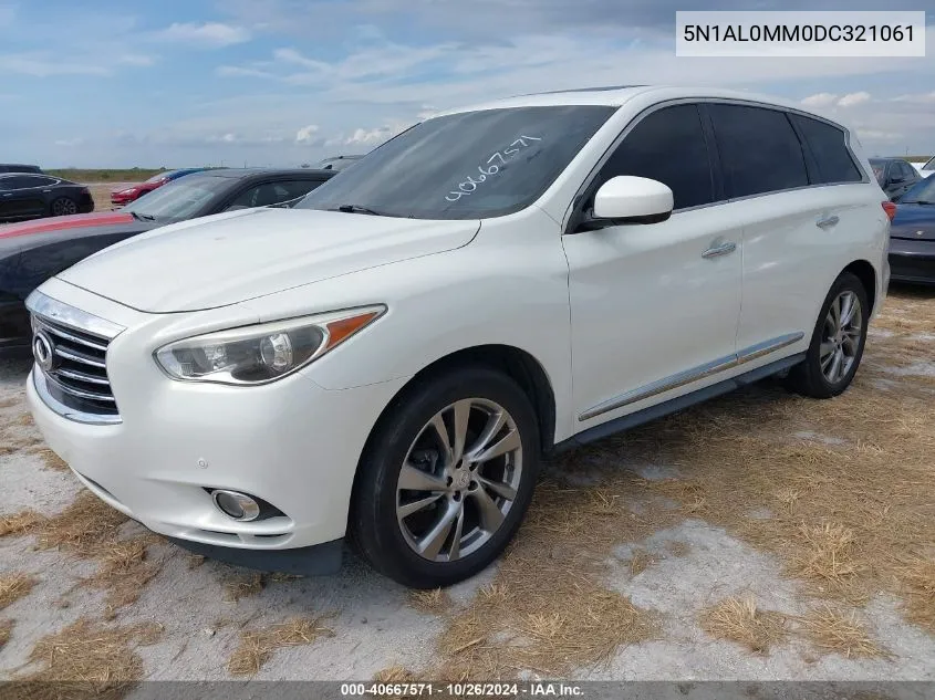 2013 Infiniti Jx35 VIN: 5N1AL0MM0DC321061 Lot: 40667571