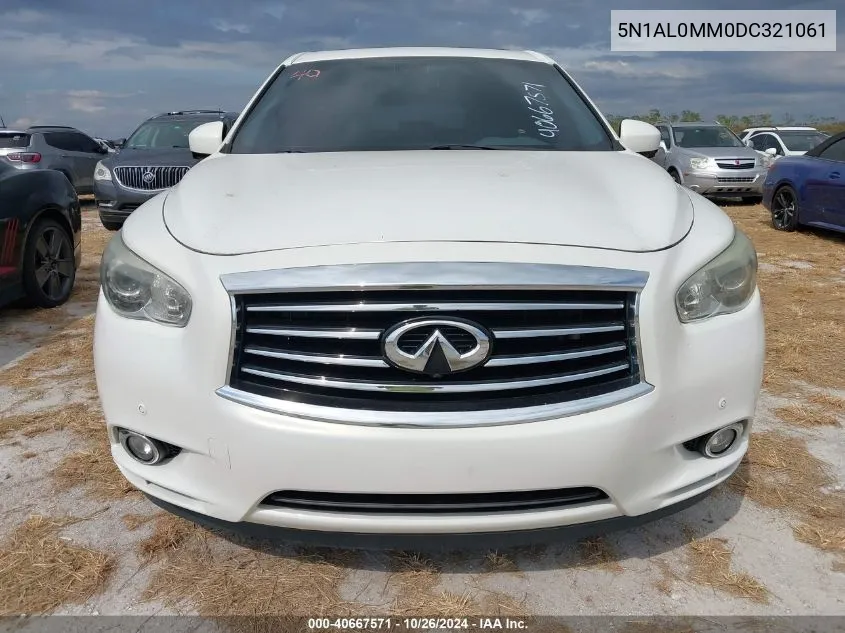 2013 Infiniti Jx35 VIN: 5N1AL0MM0DC321061 Lot: 40667571