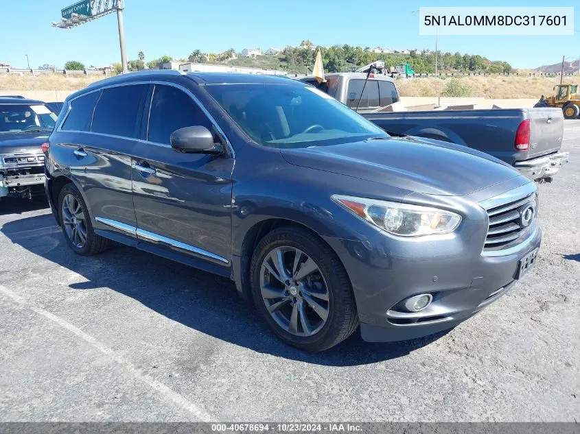 2013 Infiniti Jx35 VIN: 5N1AL0MM8DC317601 Lot: 40678694