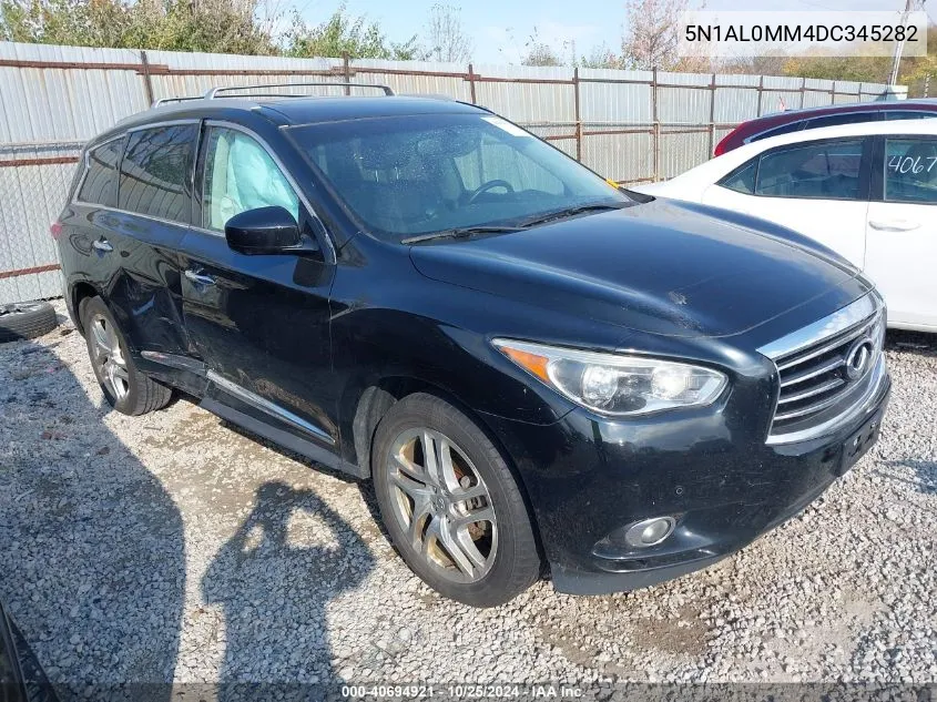 2013 Infiniti Jx35 VIN: 5N1AL0MM4DC345282 Lot: 40694921