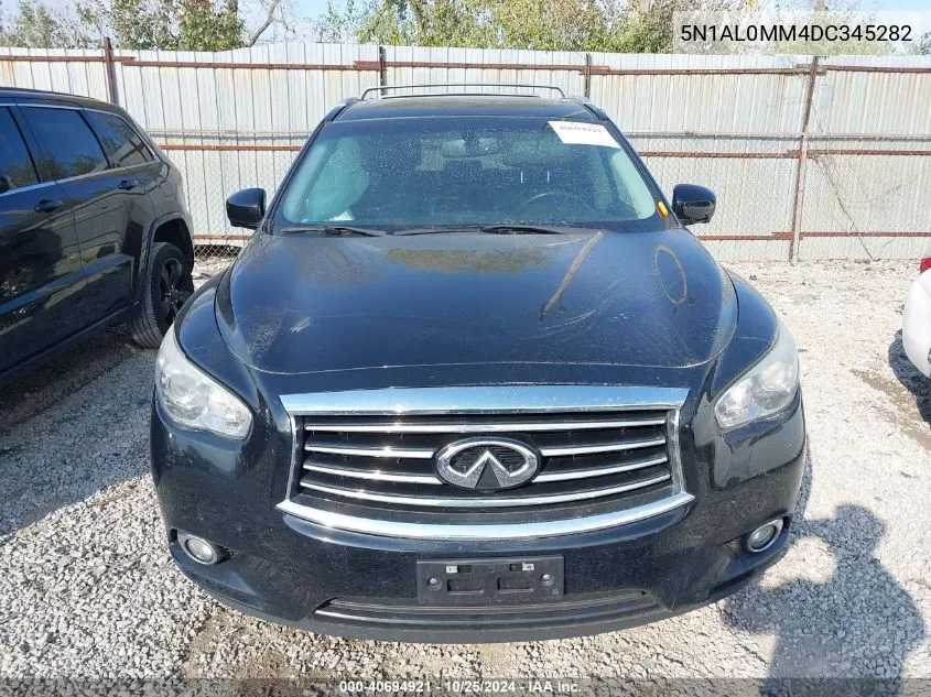 2013 Infiniti Jx35 VIN: 5N1AL0MM4DC345282 Lot: 40694921