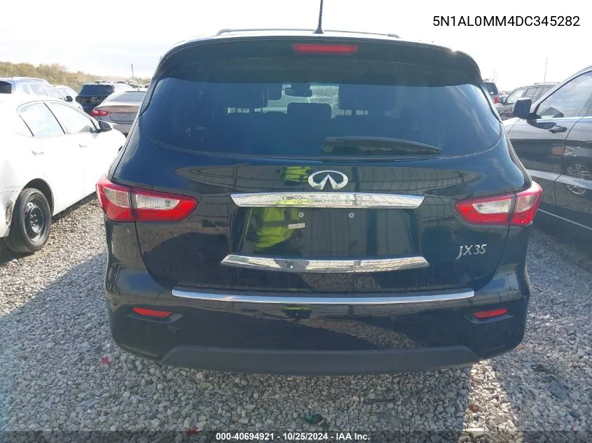 2013 Infiniti Jx35 VIN: 5N1AL0MM4DC345282 Lot: 40694921