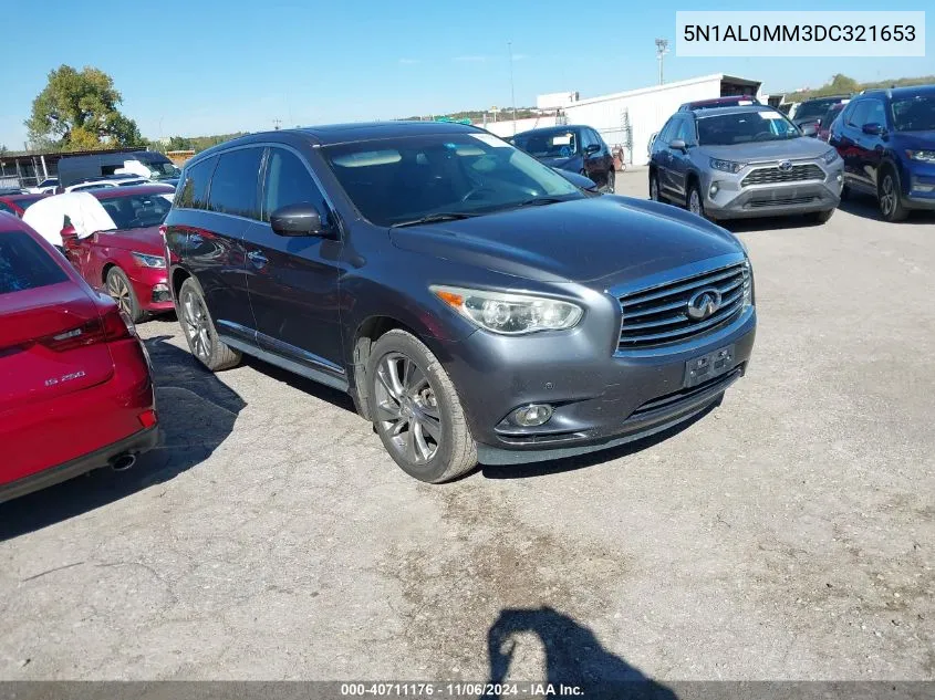 2013 Infiniti Jx35 VIN: 5N1AL0MM3DC321653 Lot: 40711176