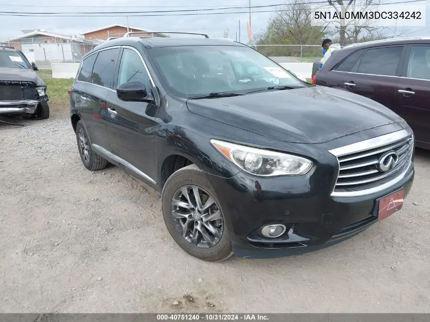 2013 Infiniti Jx35 VIN: 5N1AL0MM3DC334242 Lot: 40751240