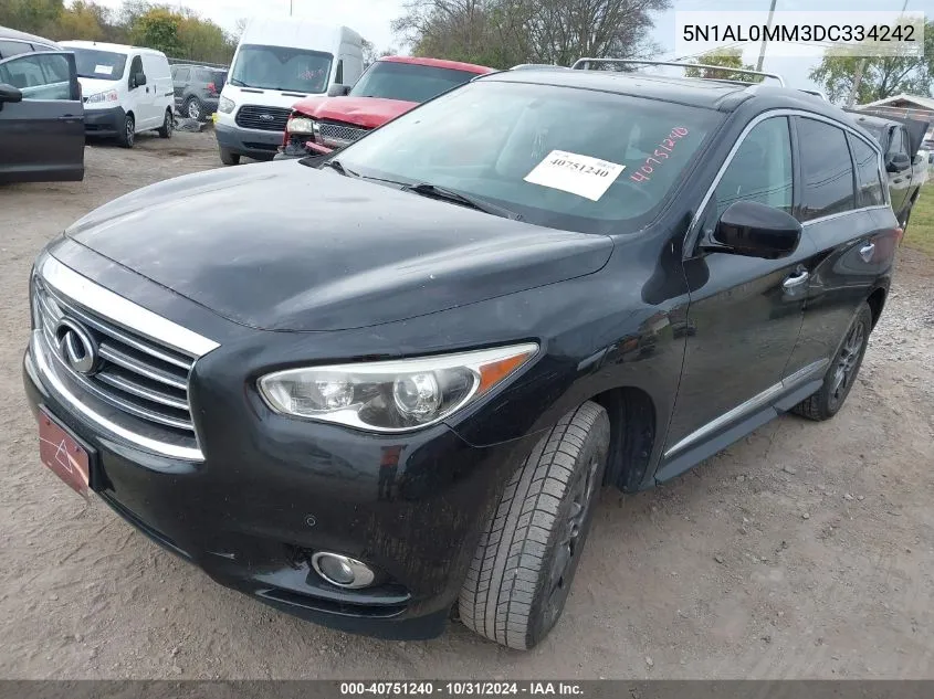 2013 Infiniti Jx35 VIN: 5N1AL0MM3DC334242 Lot: 40751240