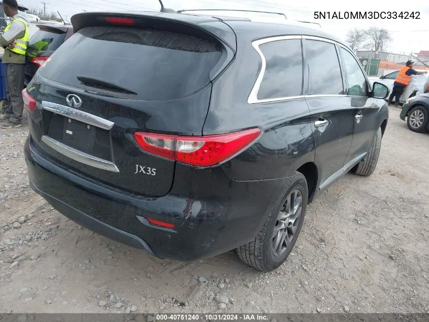 2013 Infiniti Jx35 VIN: 5N1AL0MM3DC334242 Lot: 40751240