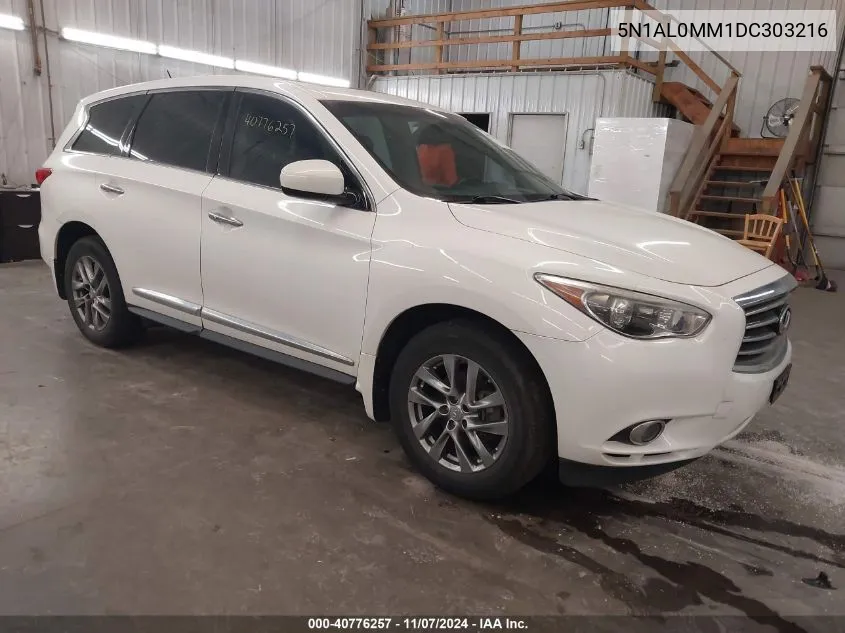 2013 Infiniti Jx35 VIN: 5N1AL0MM1DC303216 Lot: 40776257