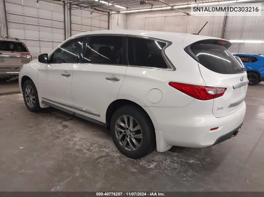 2013 Infiniti Jx35 VIN: 5N1AL0MM1DC303216 Lot: 40776257