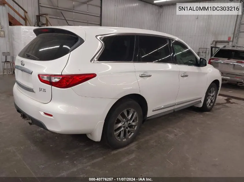 2013 Infiniti Jx35 VIN: 5N1AL0MM1DC303216 Lot: 40776257