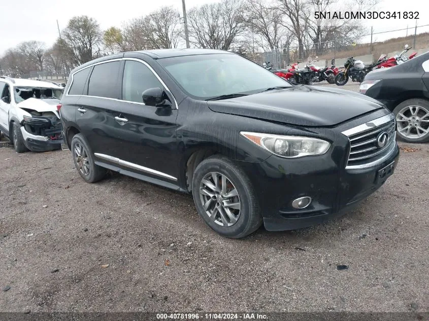 2013 Infiniti Jx35 VIN: 5N1AL0MN3DC341832 Lot: 40781996