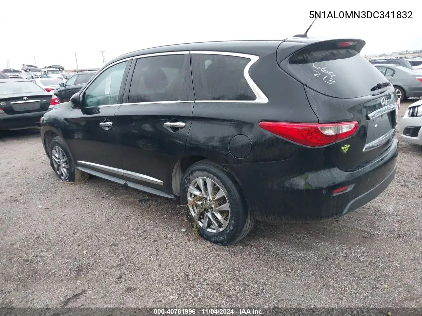 2013 Infiniti Jx35 VIN: 5N1AL0MN3DC341832 Lot: 40781996