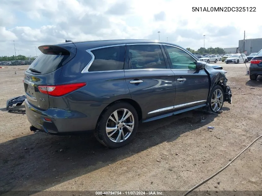 2013 Infiniti Jx35 VIN: 5N1AL0MN2DC325122 Lot: 40794754