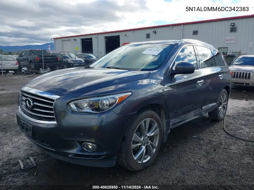 2013 Infiniti Jx35 VIN: 5N1AL0MM6DC342383 Lot: 40825950