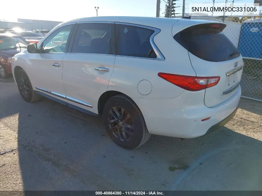 2013 Infiniti Jx35 VIN: 5N1AL0MM9DC331006 Lot: 40864380