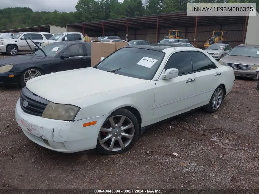 2003 Infiniti M45 Sport VIN: JNKAY41E93M006325 Lot: 40443394