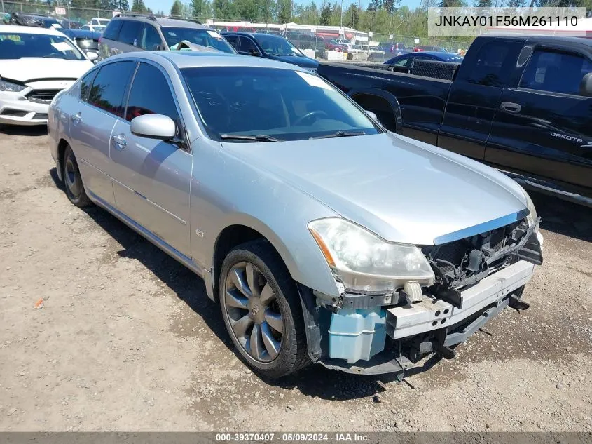 2006 Infiniti M35X VIN: JNKAY01F56M261110 Lot: 39370407