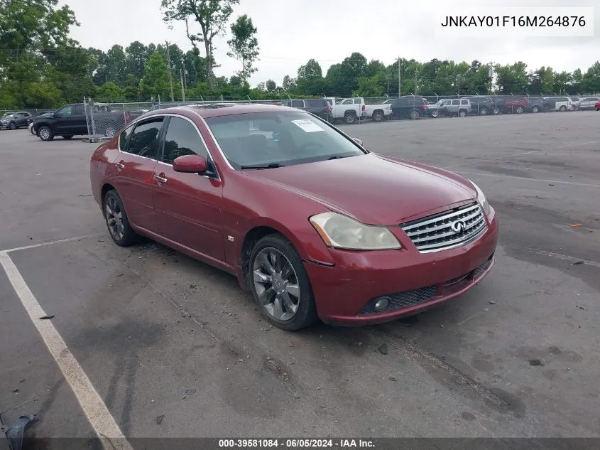 2006 Infiniti M35X VIN: JNKAY01F16M264876 Lot: 39581084