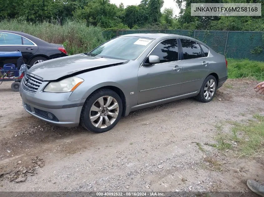 2006 Infiniti M35X VIN: JNKAY01FX6M258168 Lot: 40092532