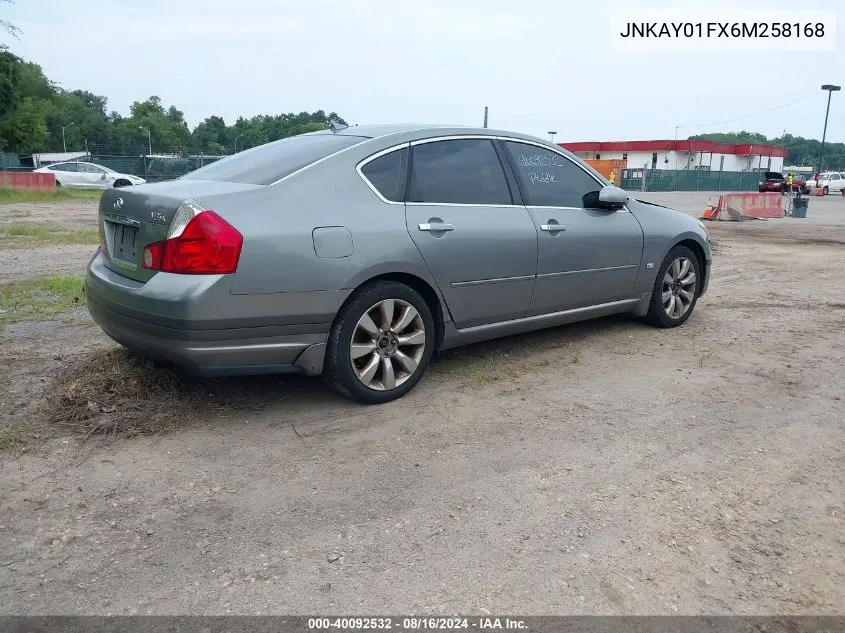 2006 Infiniti M35X VIN: JNKAY01FX6M258168 Lot: 40092532