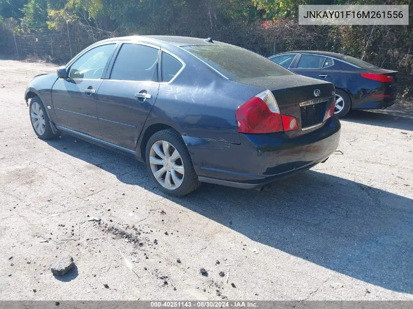 2006 Infiniti M35X VIN: JNKAY01F16M261556 Lot: 40251143