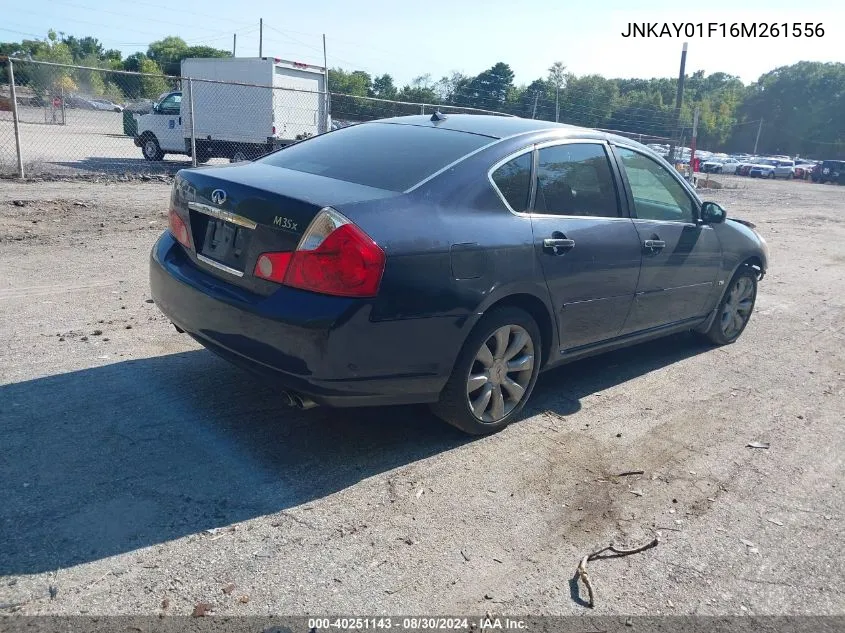 2006 Infiniti M35X VIN: JNKAY01F16M261556 Lot: 40251143