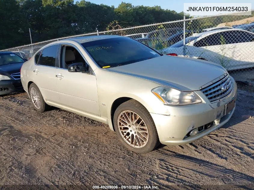 2006 Infiniti M35X VIN: JNKAY01F06M254033 Lot: 40289006