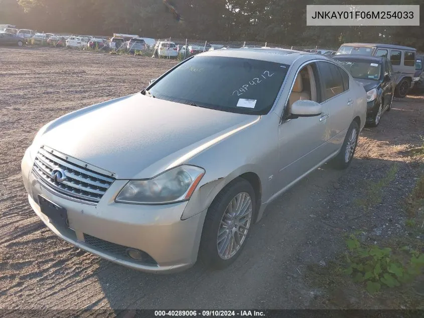 2006 Infiniti M35X VIN: JNKAY01F06M254033 Lot: 40289006