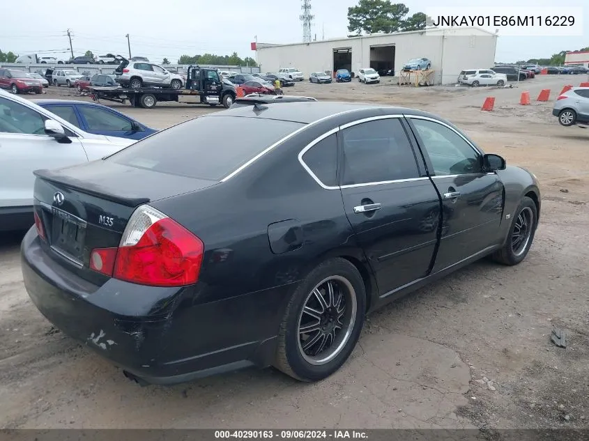 JNKAY01E86M116229 2006 Infiniti M35