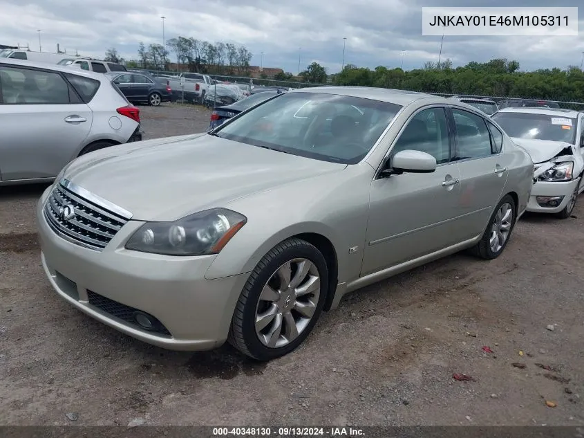 2006 Infiniti M35 Sport VIN: JNKAY01E46M105311 Lot: 40348130