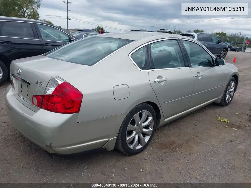 JNKAY01E46M105311 2006 Infiniti M35 Sport