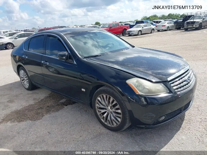 2006 Infiniti M35 VIN: JNKAY01E76M113709 Lot: 40395798