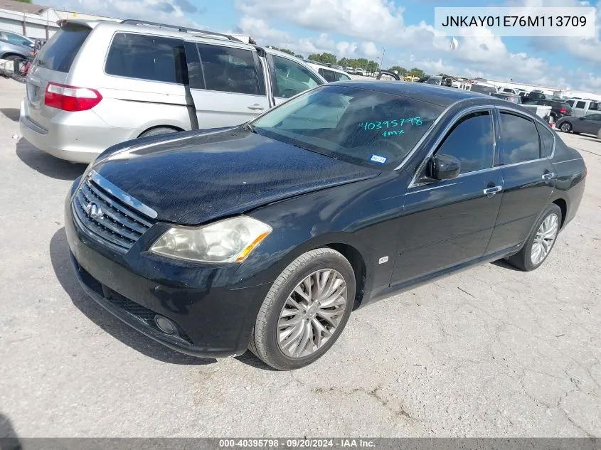 2006 Infiniti M35 VIN: JNKAY01E76M113709 Lot: 40395798