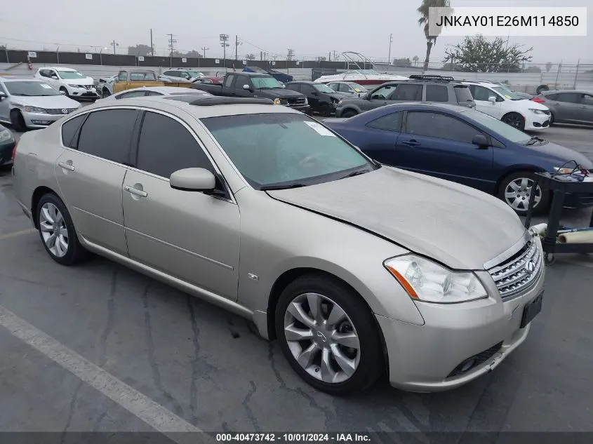 2006 Infiniti M35 Sport VIN: JNKAY01E26M114850 Lot: 40473742