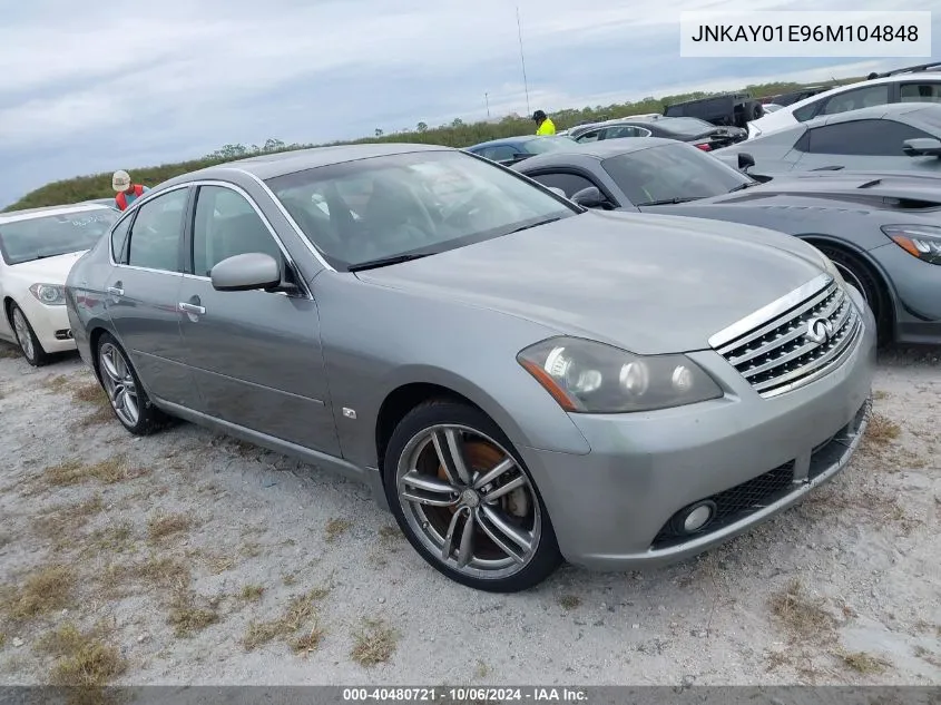 2006 Infiniti M35 Sport VIN: JNKAY01E96M104848 Lot: 40480721