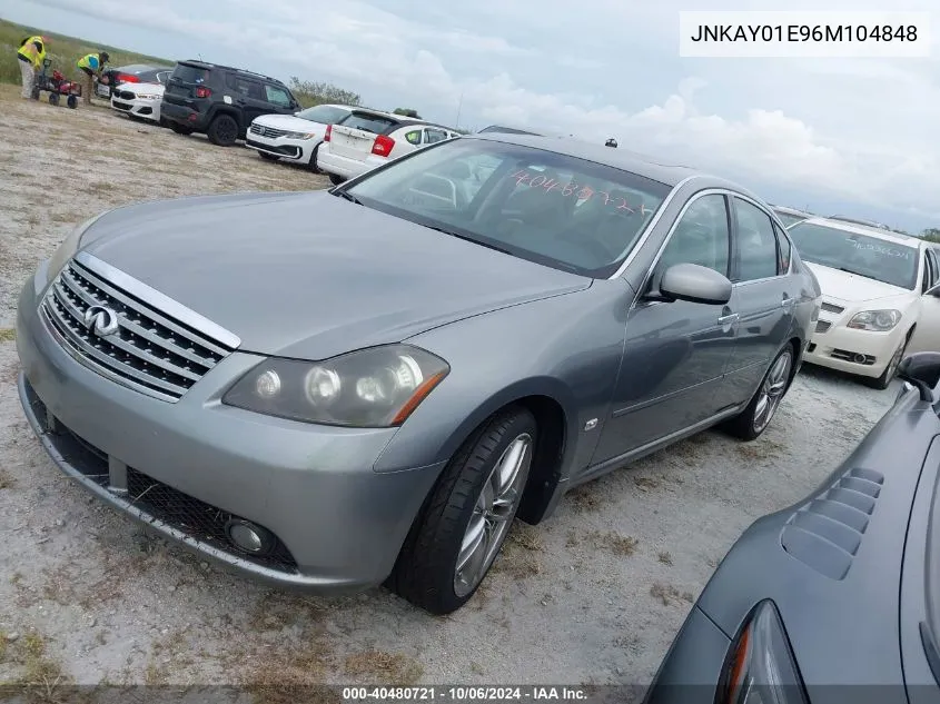 2006 Infiniti M35 Sport VIN: JNKAY01E96M104848 Lot: 40480721