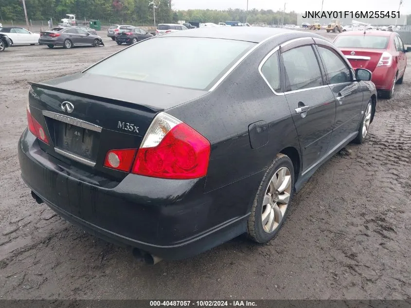 2006 Infiniti M35 Sport VIN: JNKAY01F16M255451 Lot: 40487057