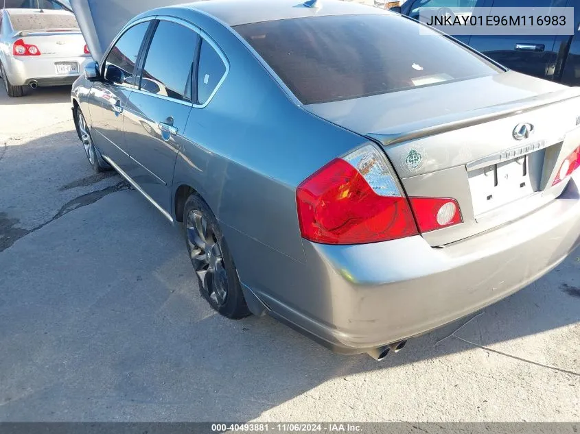 2006 Infiniti M35 VIN: JNKAY01E96M116983 Lot: 40493881