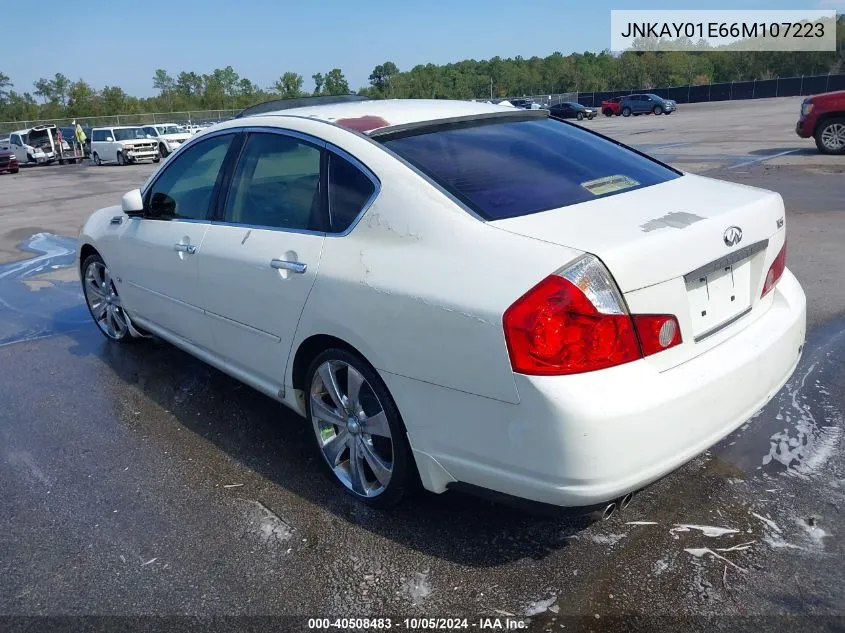 2006 Infiniti M35 VIN: JNKAY01E66M107223 Lot: 40508483