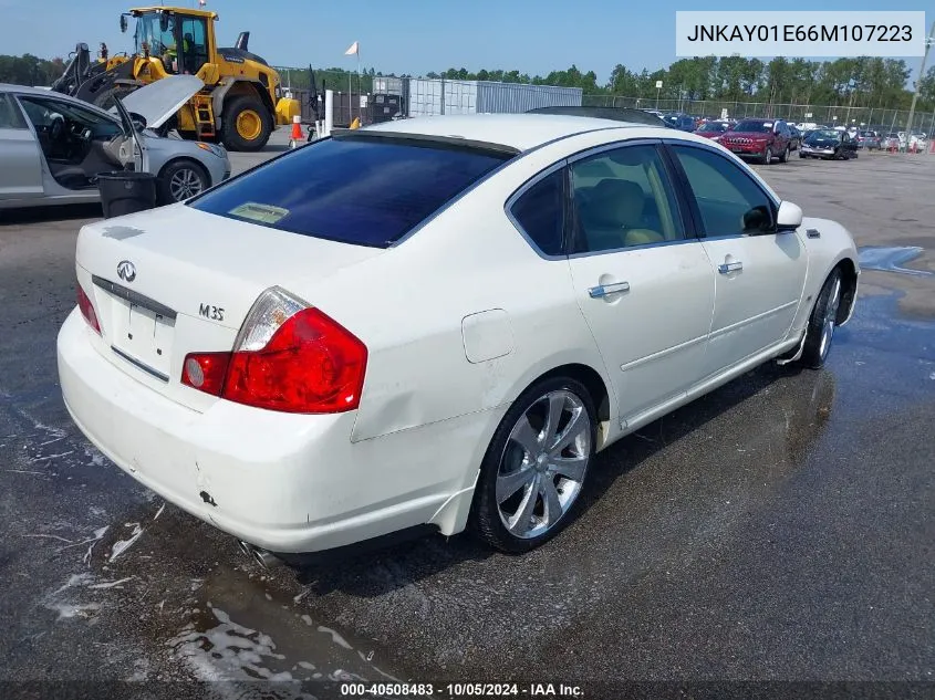 2006 Infiniti M35 VIN: JNKAY01E66M107223 Lot: 40508483