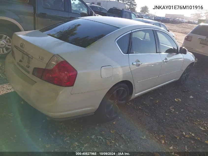 2006 Infiniti M35 VIN: JNKAY01E76M101916 Lot: 40527965