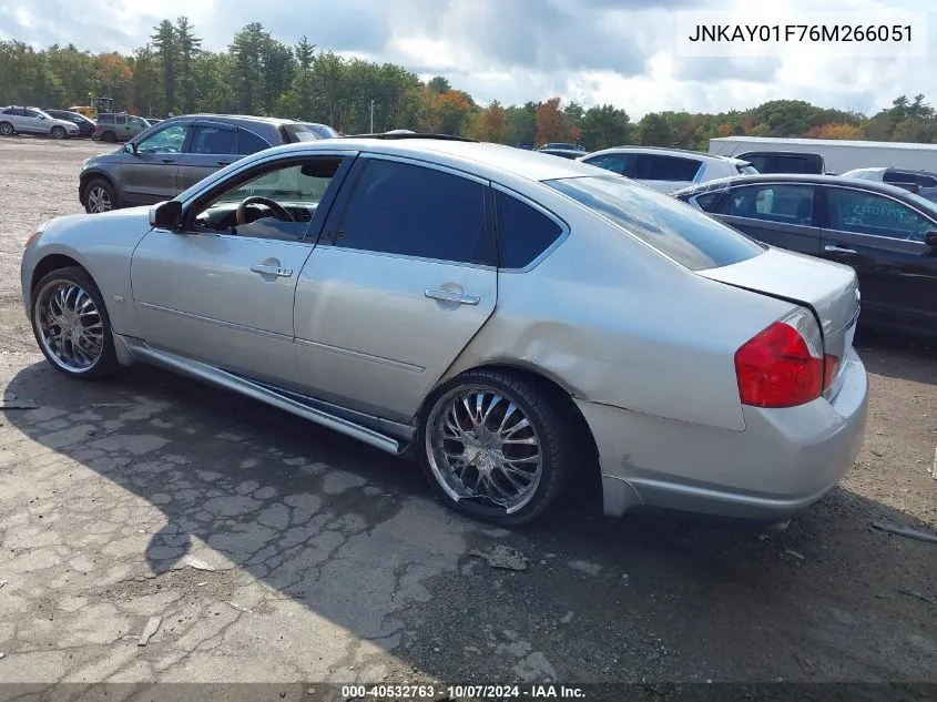 2006 Infiniti M35X VIN: JNKAY01F76M266051 Lot: 40532763