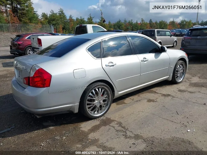 2006 Infiniti M35X VIN: JNKAY01F76M266051 Lot: 40532763