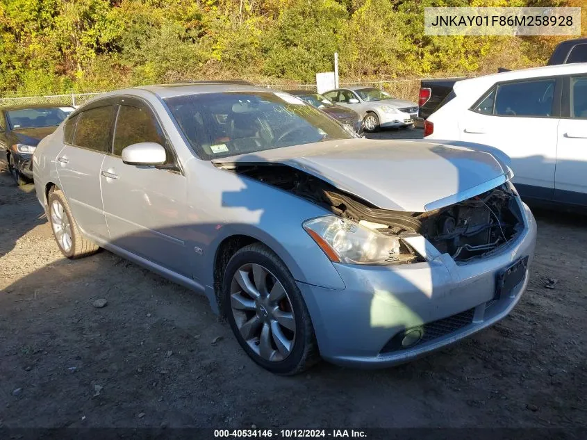 2006 Infiniti M35X Sport VIN: JNKAY01F86M258928 Lot: 40534146